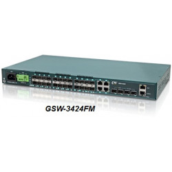 24x GbE/RJ45 and 4x 1G SFP with 24x PoE+ L2+ Managed Ethernet Switch, Network Switch & Media Converter Manufacturer